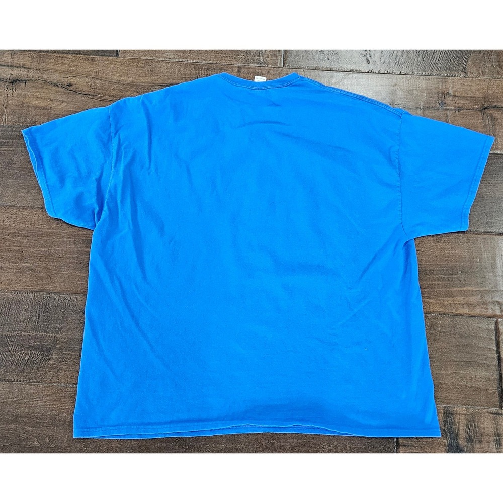 Y2K Rolling Stones Graphic T-Shirt Mens 4XL Blue Tongue Logo Signatures - Picture 6 of 7